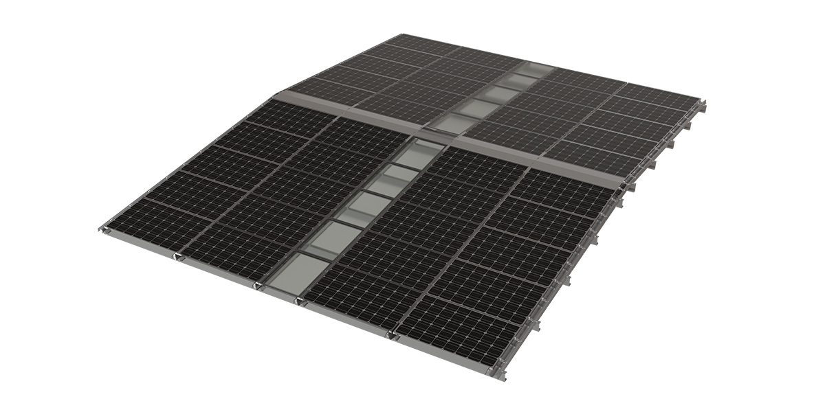 Suporte de teto BIPV