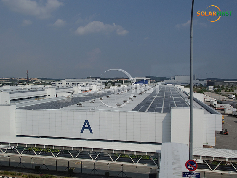 Suporte de telhado de aeroporto de 5,8 MWp na Malásia