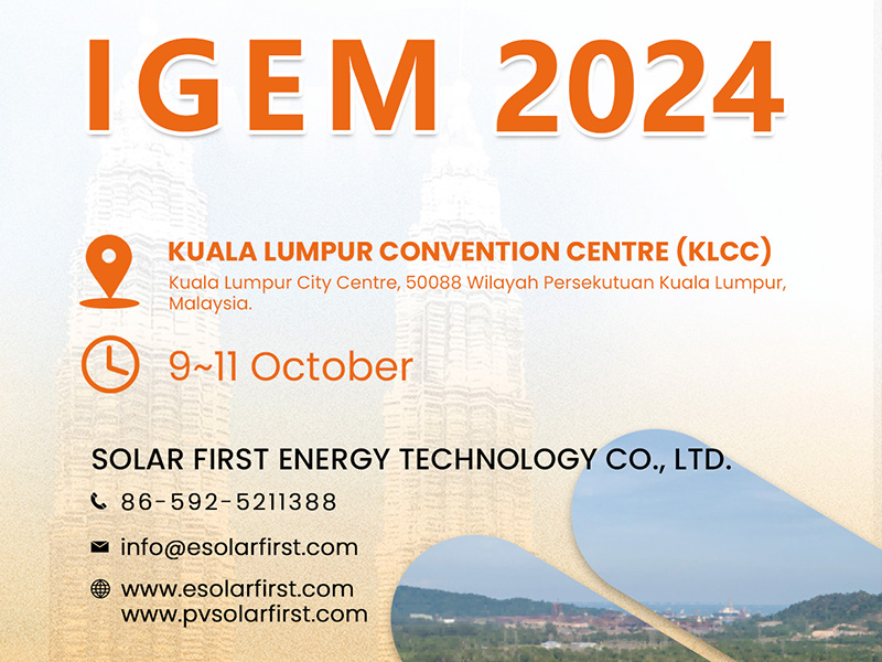 Prévia da exposição: Solar First dá as boas-vindas a você na IGEM e CETA 2024