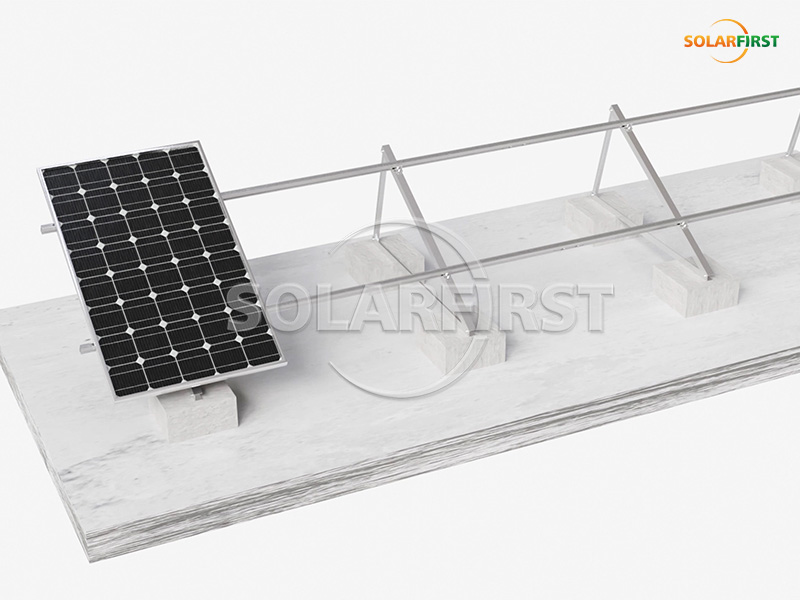 Solução de montagem rápida e estável para telhado solar triangular fixo