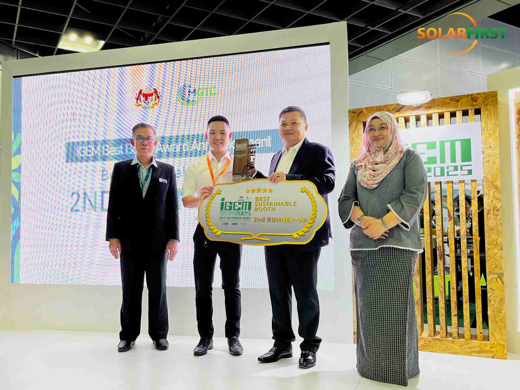 Solar First Group brilha na IGEM e garante dois prestigiados prêmios de estande