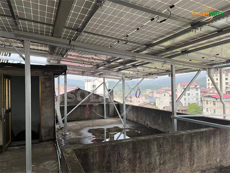 #10MWp Concrete Roof Mount in China