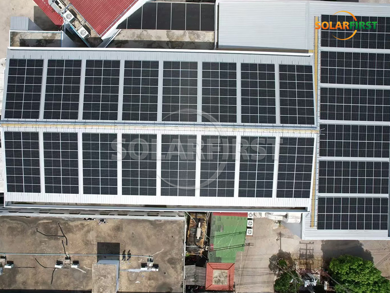 1MWp Metal Roof Mount in Thailand